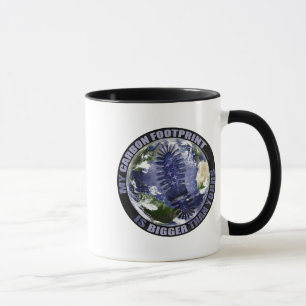 Mein Kohlenstoffabdruck ist größer als Ihr! Tass Tasse