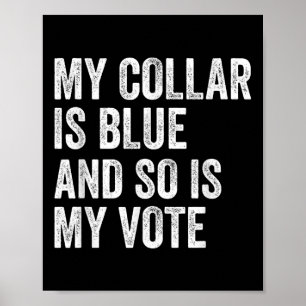 Mein Kollar ist blau, und dasselbe gilt für meine Poster