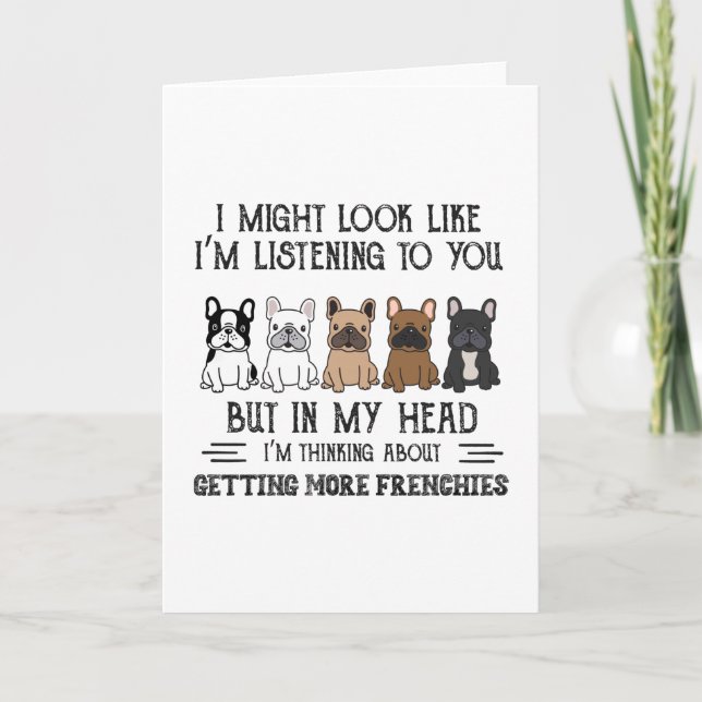 Mein Kopf ich denke darüber nach, mehr Franzosen z Karte (Vorderseite)