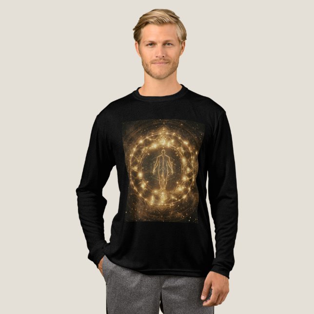 Mein Körper ist der Circle - Emboded Sigil Tri-Blend Shirt (Volle Vorderseite)