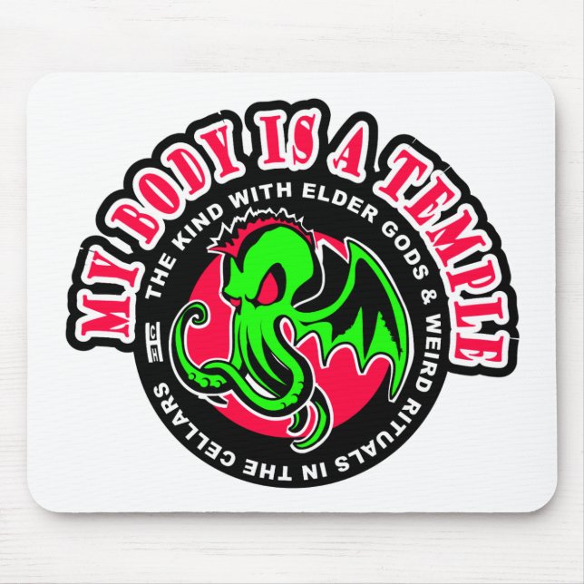 MEIN KÖRPER IST EIN TEMPEL MOUSEPAD (Vorne)
