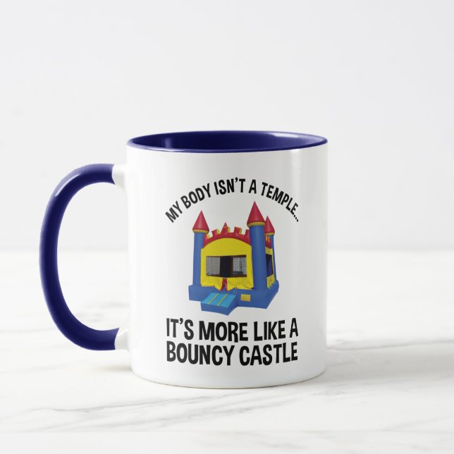 Mein Körper ist kein Tempel, sondern ein Bouncy-Sc Tasse (Links)