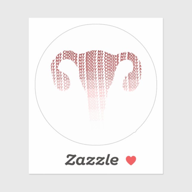 Mein Körper, meine Wahl Aufkleber (Blatt)