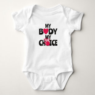 Mein Körper meine Wahl Baby Strampler