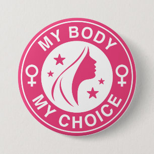 Mein Körper meine Wahl Button