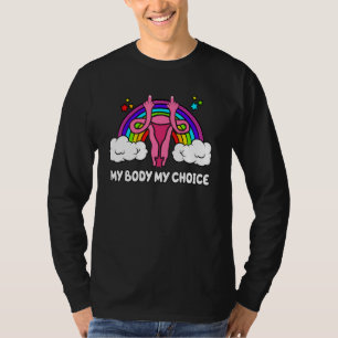 Mein Körper, meine Wahl, Gebärmutter zeigt Mittelf T-Shirt