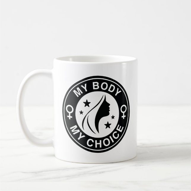 Mein Körper meine Wahl Kaffeetasse (Links)