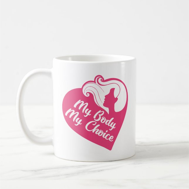 Mein Körper meine Wahl Kaffeetasse (Links)