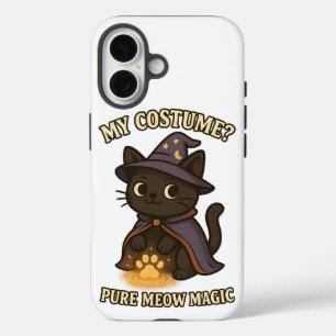 Mein Kostüm pur Meow Magic Hexe Cat Halloween iPhone 16 Hülle
