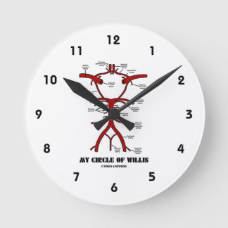 Mein Kreis von Willis (anatomisch) Runde Wanduhr