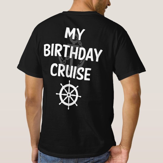 Mein Kreuzfahrtschiff zum Geburtstag T-Shirt (Rückseite)
