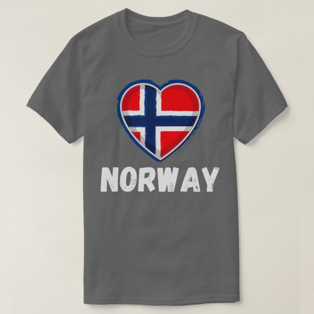 Mein Land Meine Liebe Norwegen T-Shirt (Design vorne)