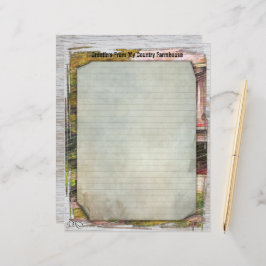 Mein Landhaus 8.5x11 Papierblatt