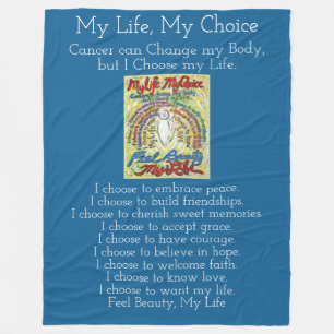 Mein Leben als Krebs-Engel Chemo Fleece Blanket