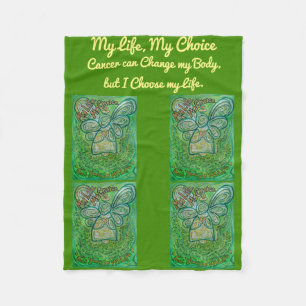 Mein Leben als Krebs-Engel Chemo Fleece Blanket