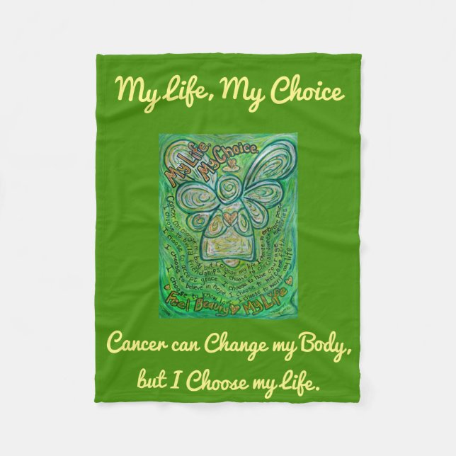 Mein Leben als Krebs-Engel Chemo Fleece Blanket (Vorderseite)