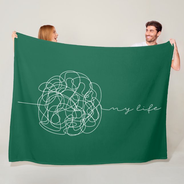 Mein Leben Fleecedecke (Beispiel)