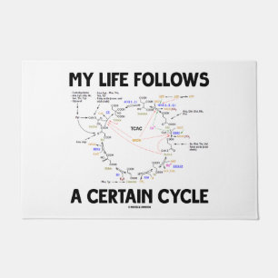 Mein Leben folgt einem bestimmten Cycle Krebs Cycl Fußmatte