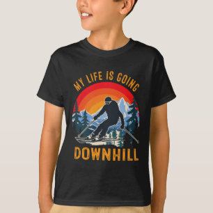 Mein Leben geht in die Wintersnowboardspur T-Shirt