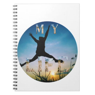 Mein Leben – Inspirierendes Naturdesign Spiral-Fot Notizblock