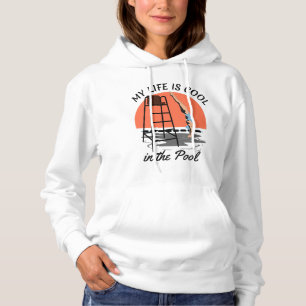 Mein Leben ist Cool im Pool - Perfektes Swim-Desig Hoodie