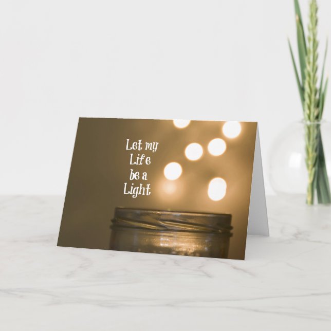 Mein Leben ist ein leichtes Zitat gelassen Karte (Vorderseite)