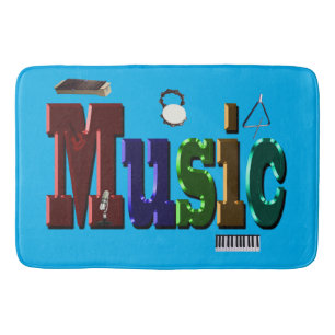 Mein Leben ist Musik, Memory Foam Bathmat Badematte