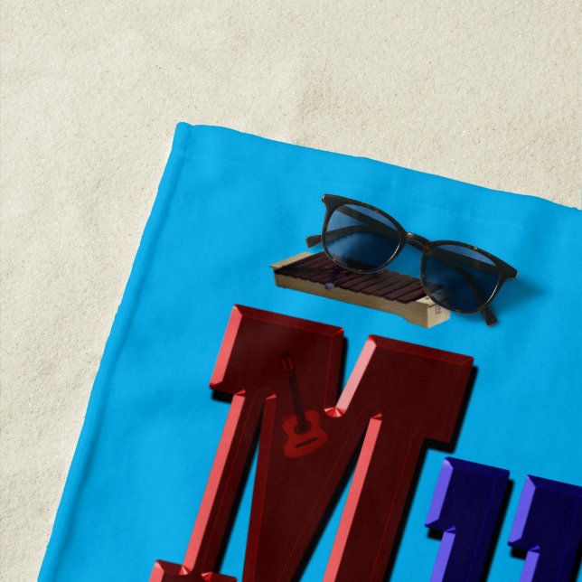 Mein Leben ist Musik, Strandhandtuch (Beispiel)