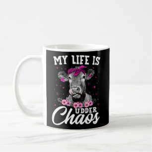 Mein Leben ist unter Chaos Kuh am ehesten geeignet Kaffeetasse