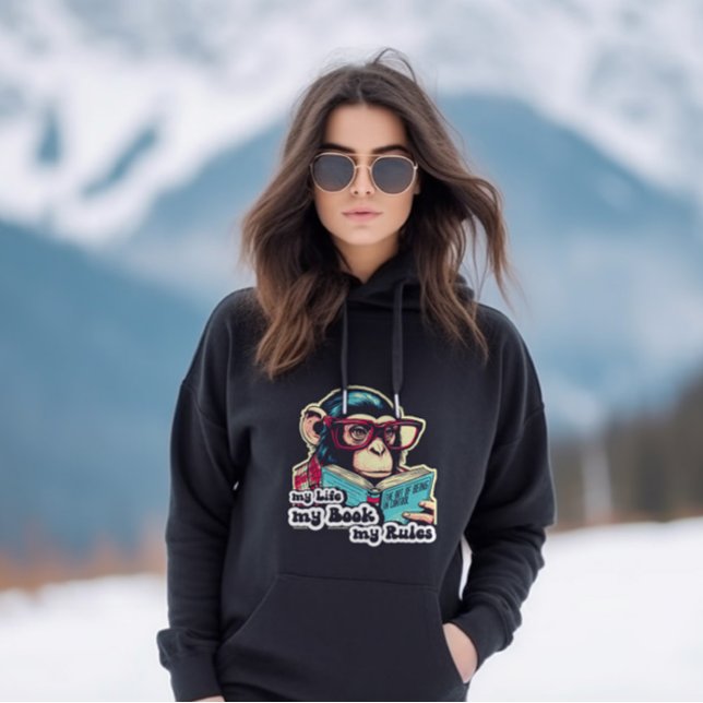 Mein Leben Mein Buch Meine Regeln Funny sarkastisc Hoodie (Von Creator hochgeladen)