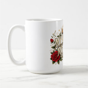 Mein Leben, meine Regeln, gothische Rosenkrone, fl Kaffeetasse