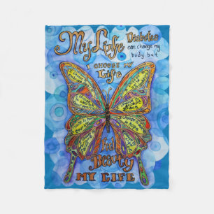 Mein Leben, meine Wahl" Maßgeschneidertes Diabetes Fleecedecke
