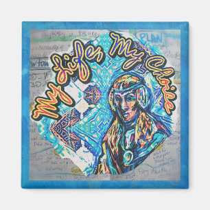 Mein Leben, meine Wahl. Prinzessin-ähnliche Frau & Magnet