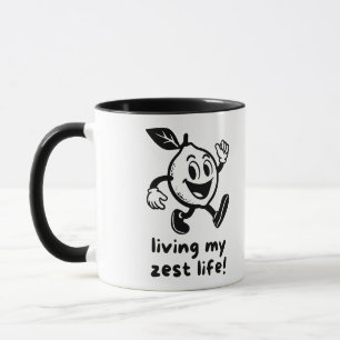 Mein Leben mit Schwung Leben Macht Spaß Zitrone Wo Tasse