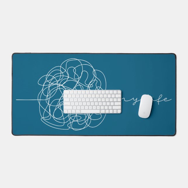 Mein Leben Schreibtischunterlage (Tastatur & Maus)