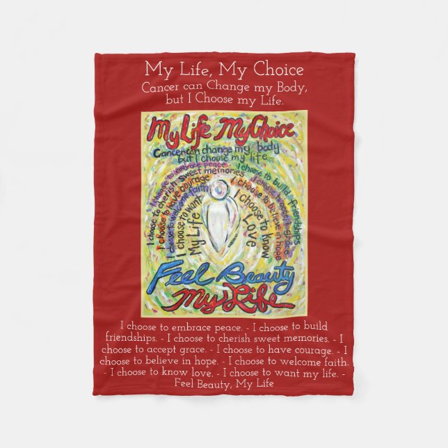 Mein Lebensauslese Krebs Engel Soft Fleece Blanket (Vorderseite)