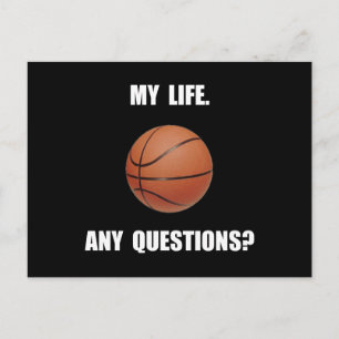 Mein Lebensbasketball Postkarte