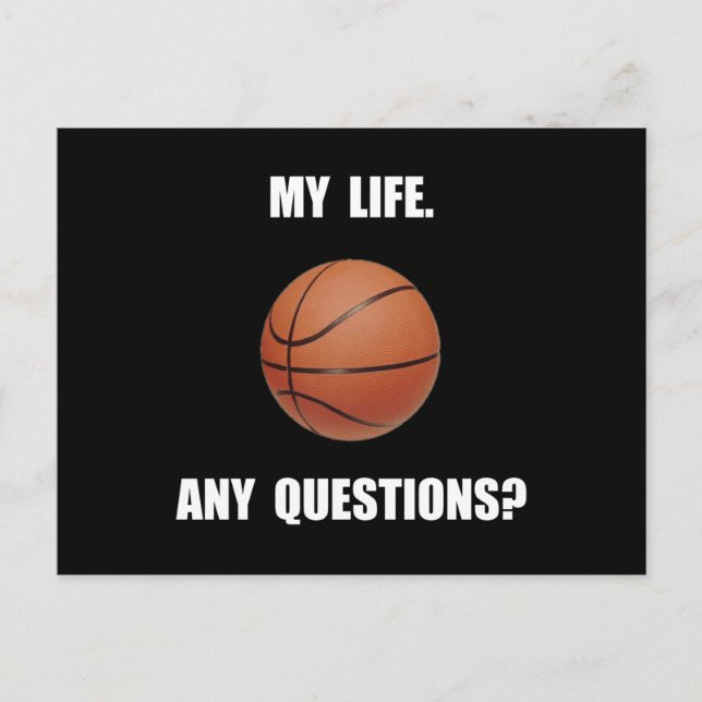 Mein Lebensbasketball Postkarte (Vorderseite)