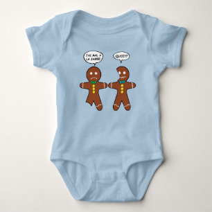 Mein Leg Hurts Gingerbread Cookie auf Französisch Baby Strampler