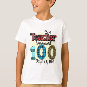 Mein Lehrer hat 100 Tage mit mir überlebt, lustig T-Shirt