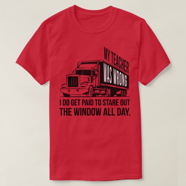 Mein Lehrer hatte unrecht T-Shirt (Design vorne)
