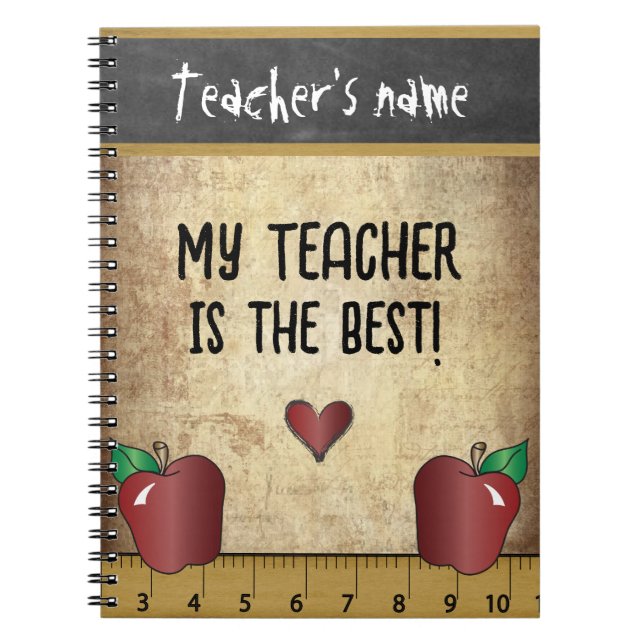 Mein Lehrer ist der Beste Notizblock (Vorderseite)