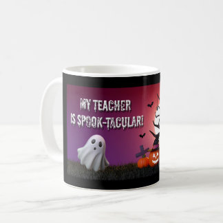 „Mein Lehrer ist spook‑tastisch!“ Halloween-Tasse Kaffeetasse