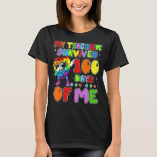 Mein Lehrer überlebte 100 Tage meines lustigen Dab T-Shirt