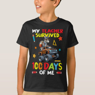 Mein Lehrer überlebte 100 Tage von mir Esel auf Mo T-Shirt