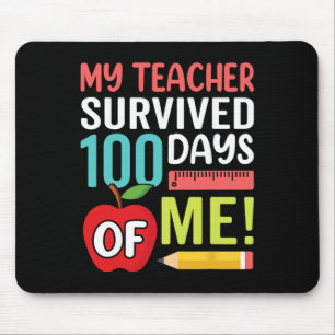 Mein Lehrer überlebte 100 Tage von mir Glücklicher Mousepad