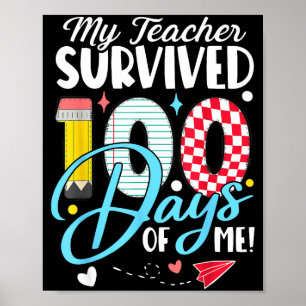 Mein Lehrer überlebte 100 Tage von mir Lustiger Sc Poster