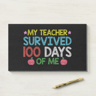 Mein Lehrer überlebte den 100. Tag meiner Schule Post-it Klebezettel