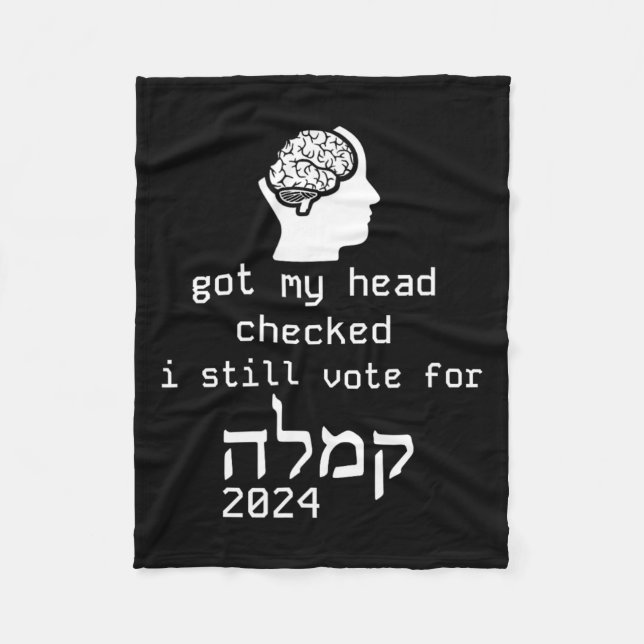 Mein Leiter kontrollierte, dass ich für das jüdisc Fleecedecke (Vorderseite)