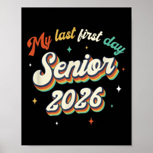 Mein letzter erster Senior 2026 zurück in die Vint Poster